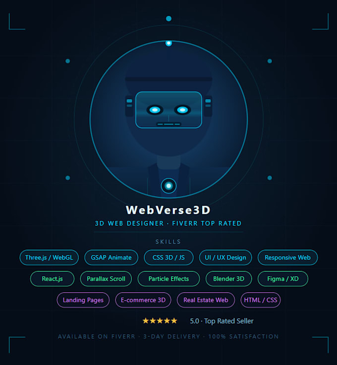 a stunning, modern 3d website