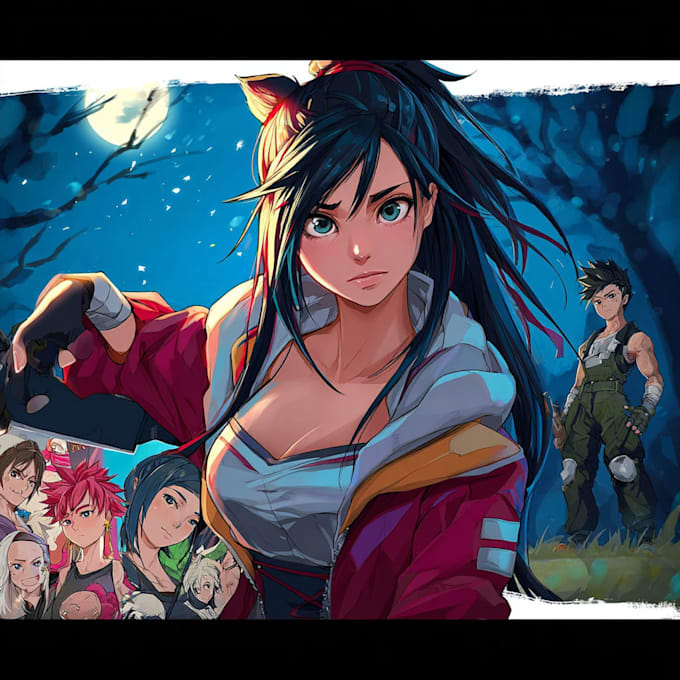 create high quality anime fan art in my unique style