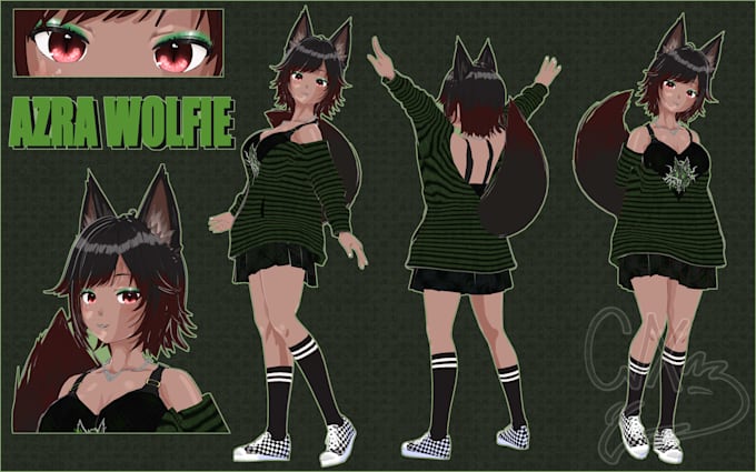 design a custom vroid model from your oc or reference