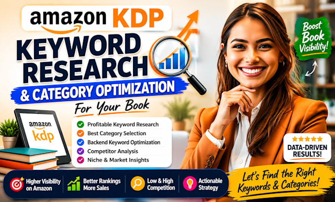 do amazon KDP keyword research and category optimization for books