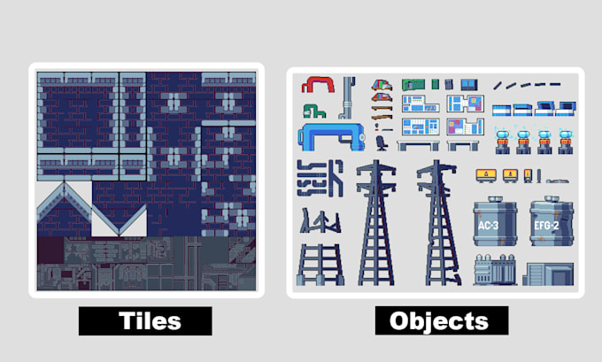 create a pixel art dungeon tileset for rpg maker, unity, and godot games