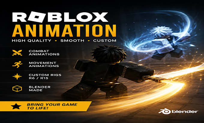 make you roblox animations for your game