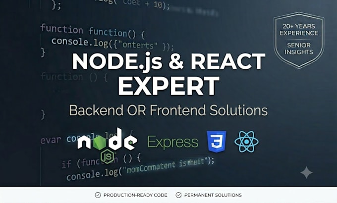 develop or debug your node js backend or react web application