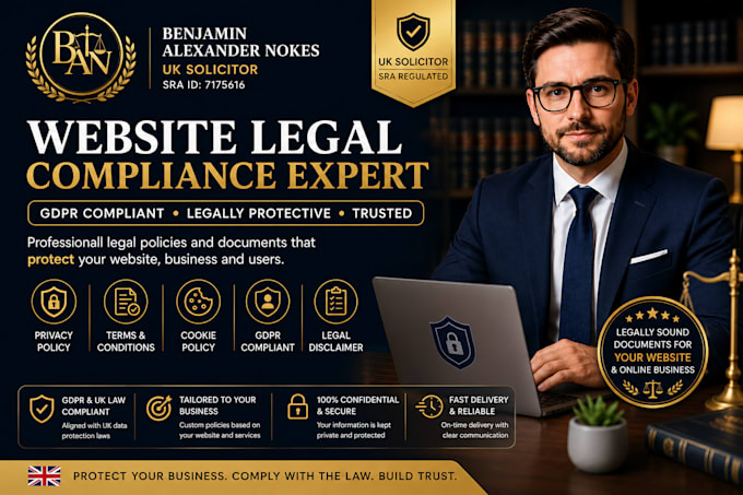 provide gdpr compliant legal pages for website or app