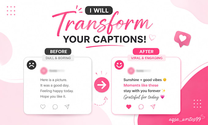 write viral social media captions for all platforms