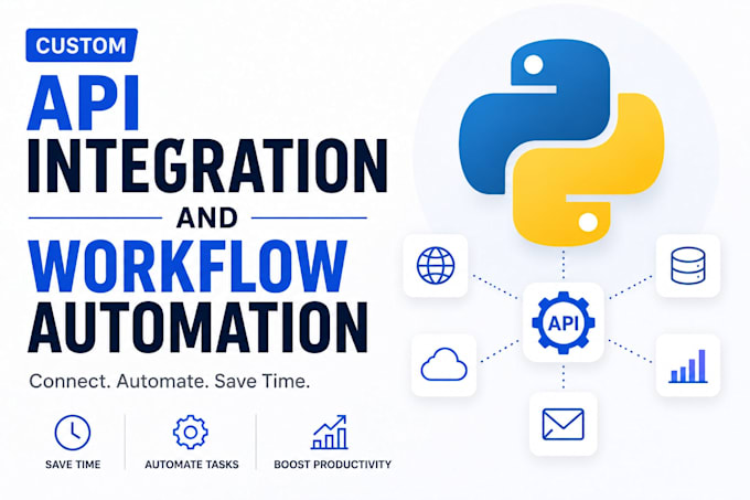 do custom API integration and automate workflows using python