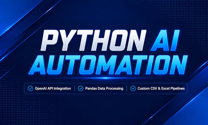 build a python automation script using openai API  and pandas