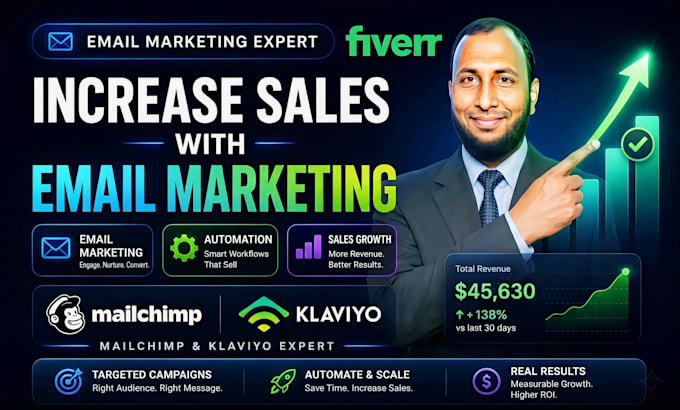 be your mailchimp and klaviyo email marketing expert