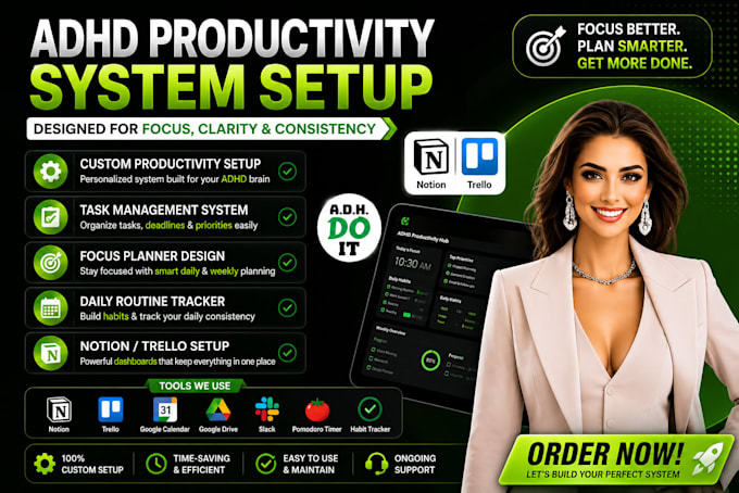 set up a notion adhd productivity system