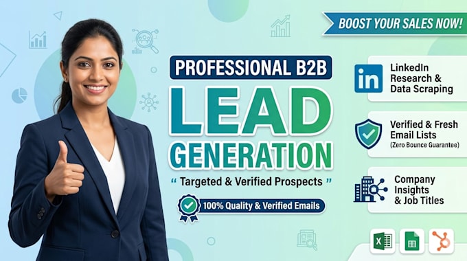 do targeted web research and b2b lead generation
