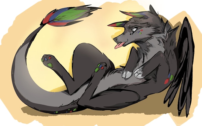 do custom stylized furry artwork