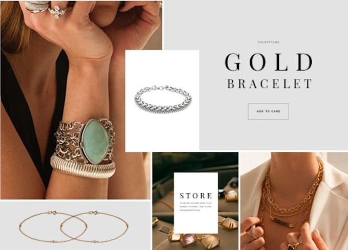 do jewelry showcase website design