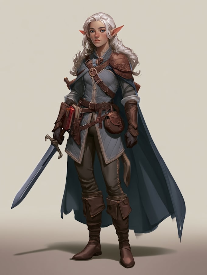 fantasy dnd character illustration