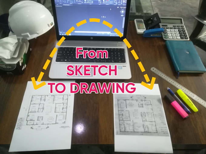 draw 2d floor plan, elevation, section, mep plans in autocad