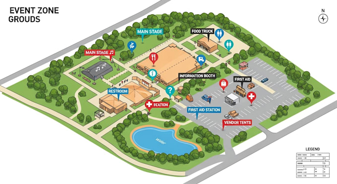 do vector map illustration and event map