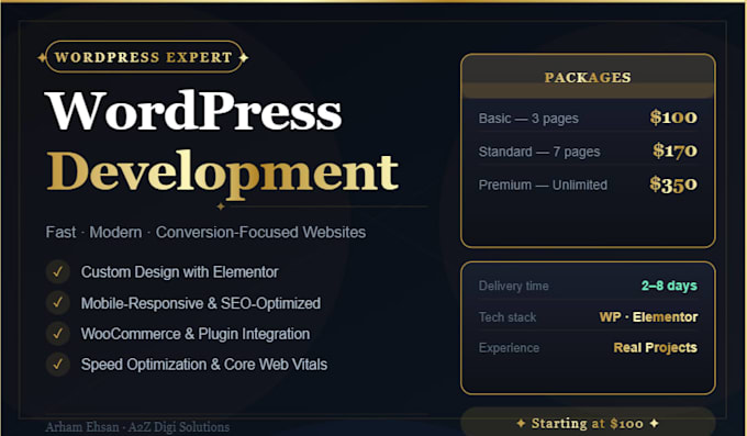 create a stunning wordpress website with elementor