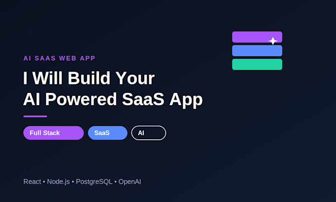 build ai powered saas web app as a full stack developer