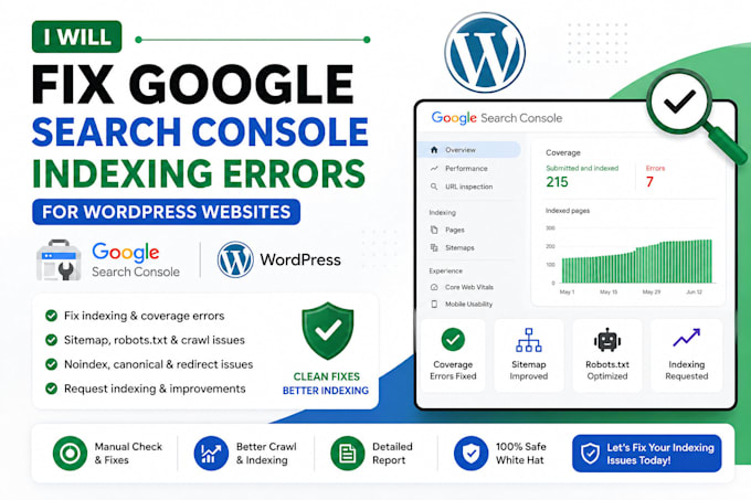 fix google search console indexing errors for wordpress