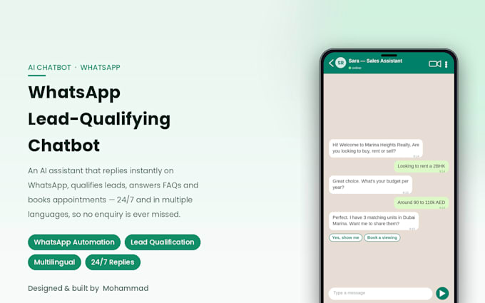 build an ai chatbot for whatsapp, website and instagram