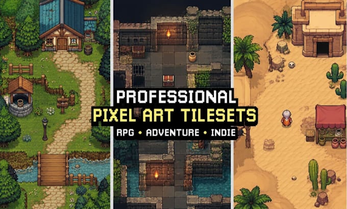 create pixel art tilesets for your 2d games