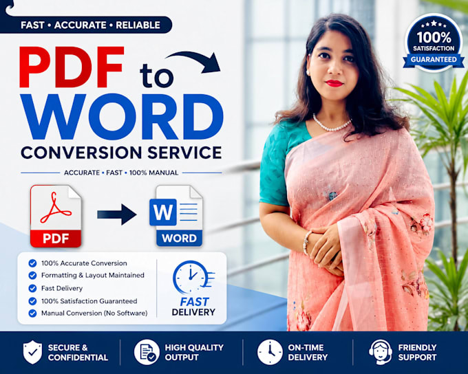 do professional pdf to word conversion and document formatting