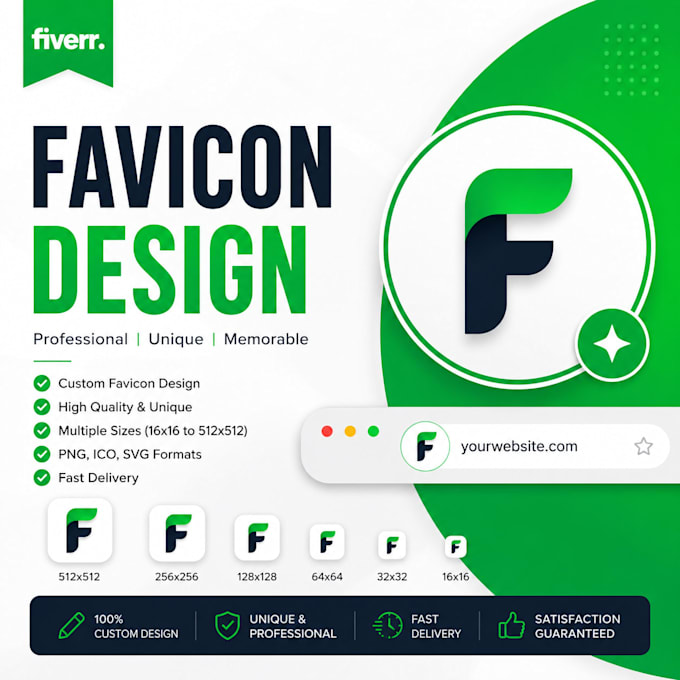 design a professional favicon for your website and brand