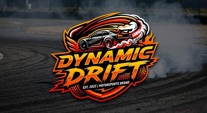 design a dynamic drift logo for your brand