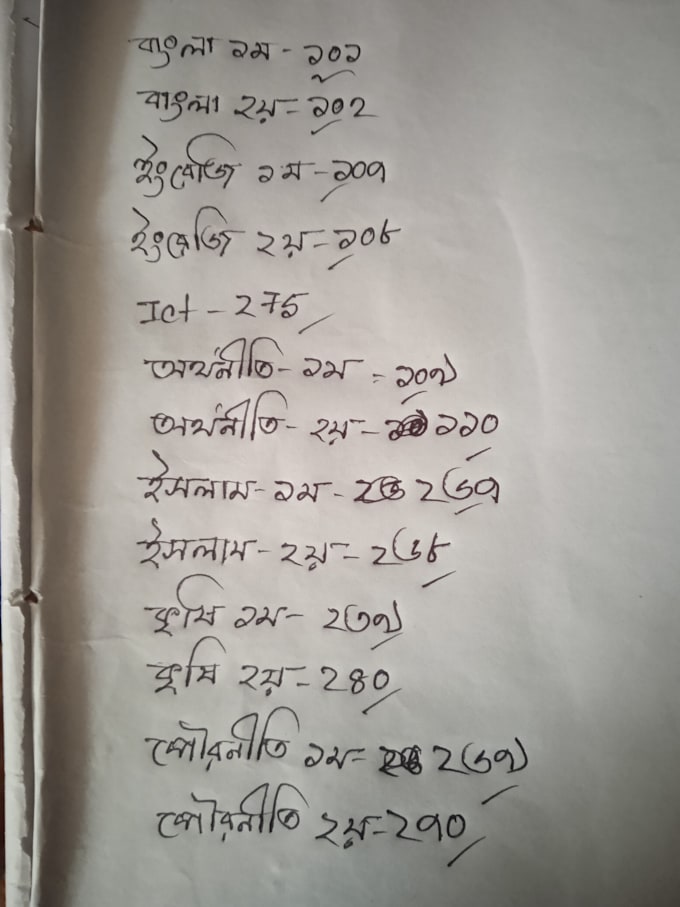 do professional english and bengali handwrit