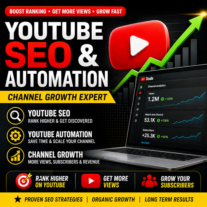 do youtube automation, video SEO and channel growth optimization