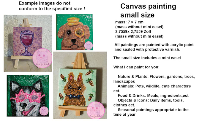 paint a painting on a canvas
