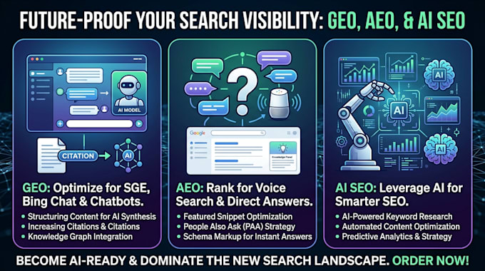 do generative engine optimization, GEO, aeo, and ai SEO