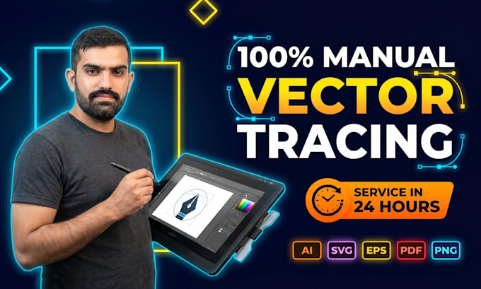 vectorize image, logo to vector and signature vector tracing