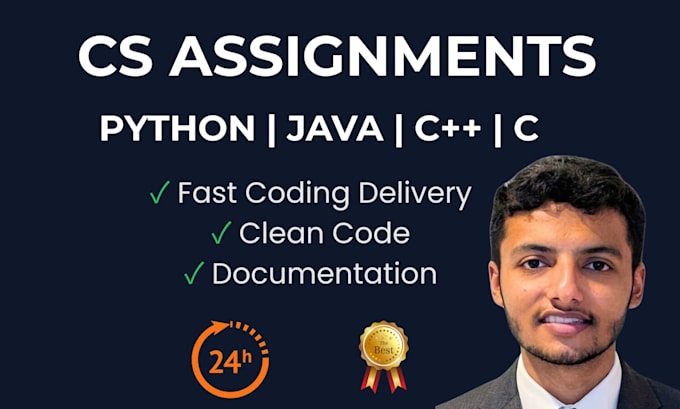 do programming and coding assignments in c cpp, python, java
