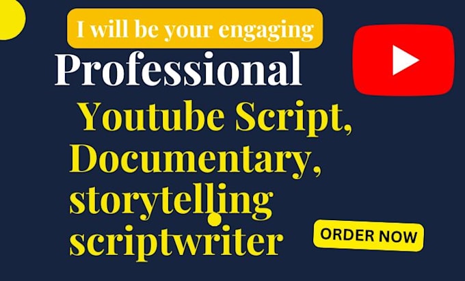 write engaging youtube documentary, storytelling and animation script