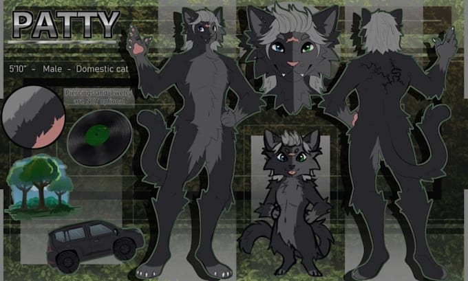 draw furry reference sheet oc fursona ref sheet nsfw anthro oc character design