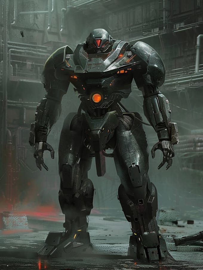 draw high quality mecha concepts