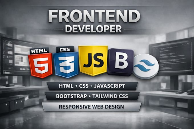 create a responsive frontend website with tailwind and bootstrap