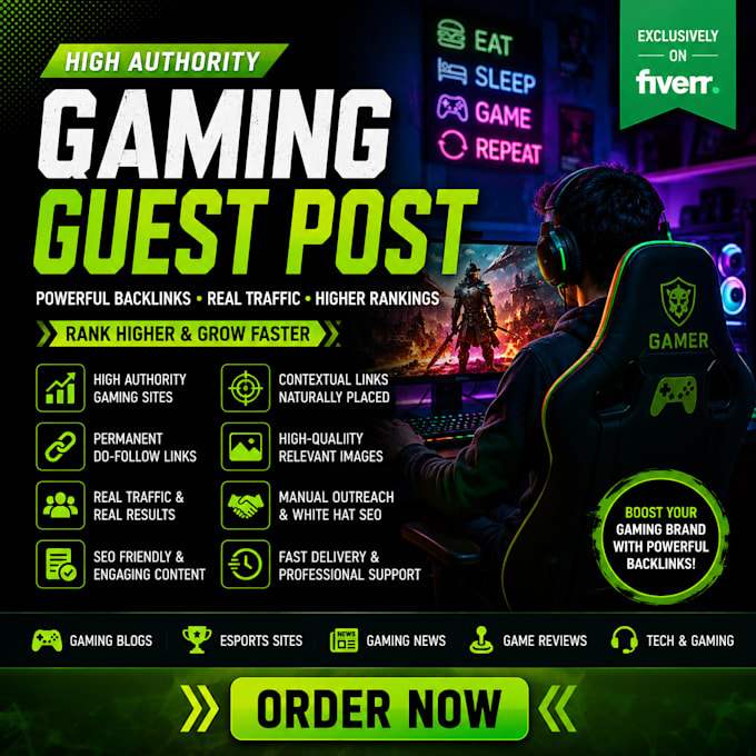 do gaming guest post on high authority websites