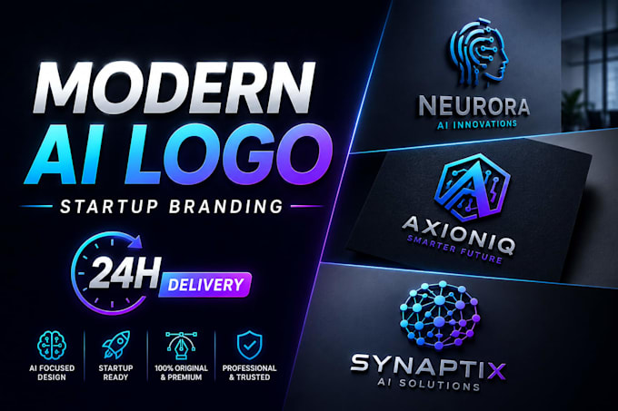 design modern ai startup logo