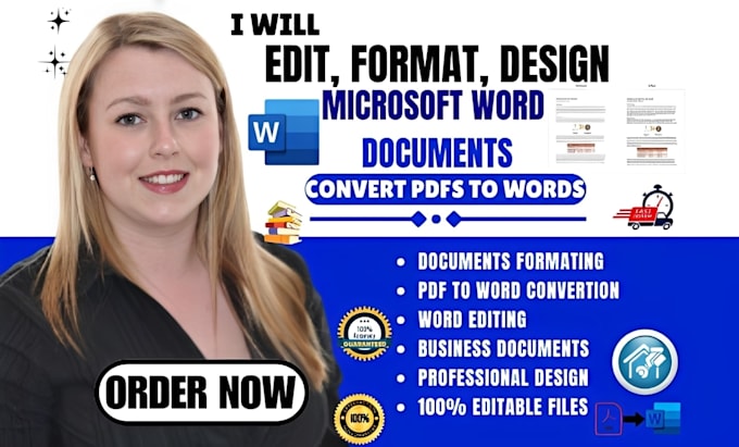 professionally format business documents, reports and proposal in microsoft word