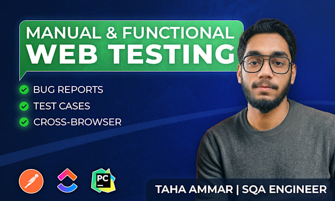 do manual and functional testing of your web application
