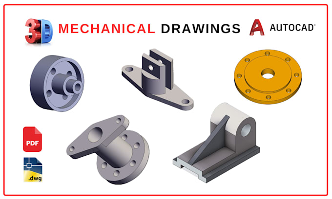 create 3d mechanical parts and assembly models in autocad