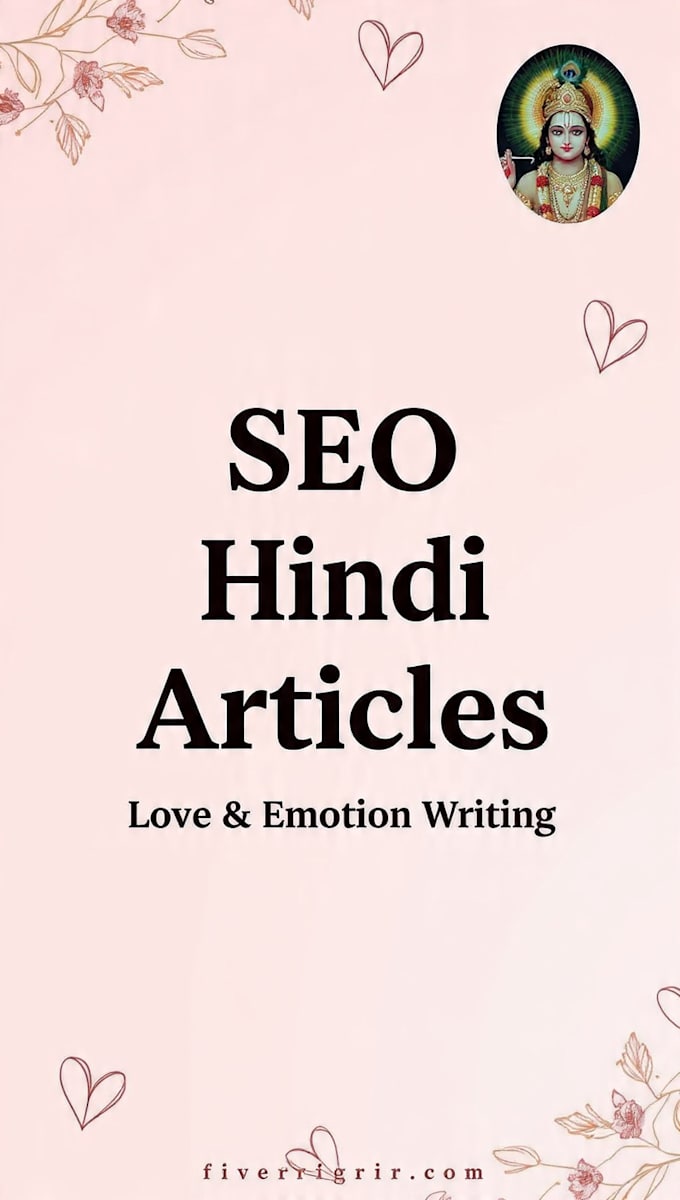 write SEO hindi blog article and website content