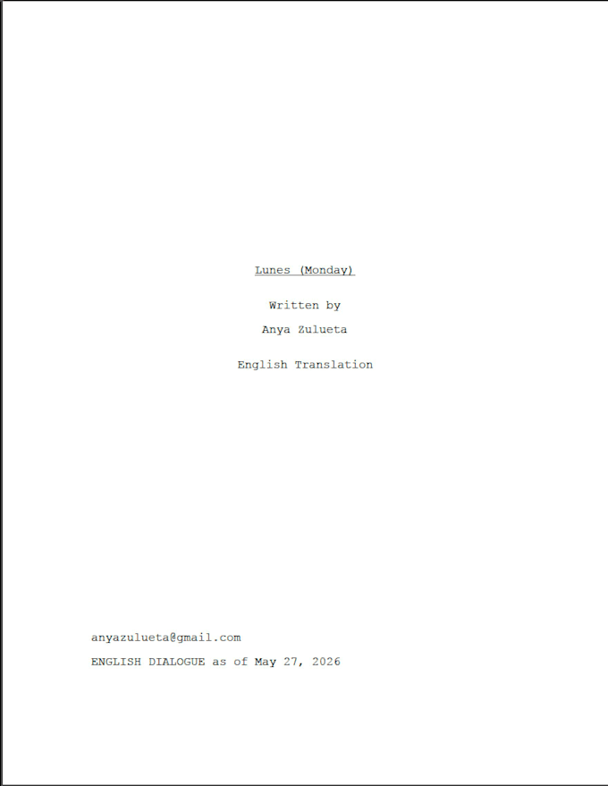 write scripts or provide feedback on yours