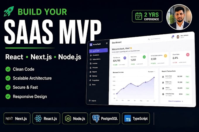 build your scalable saas web app using nextjs and nodejs