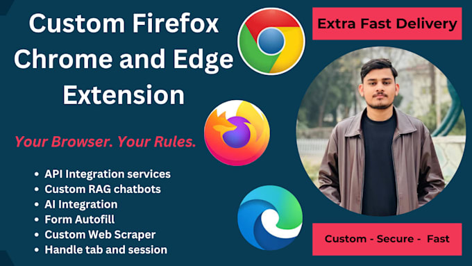develop browser extension for chrome firefox edge