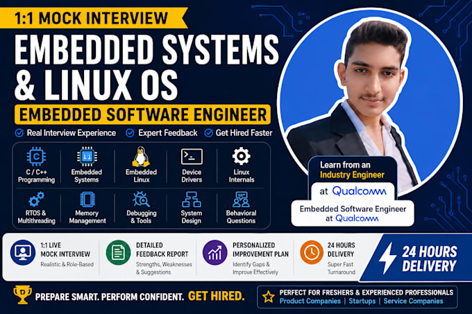 help for mock technical interview embedded systems, linux os