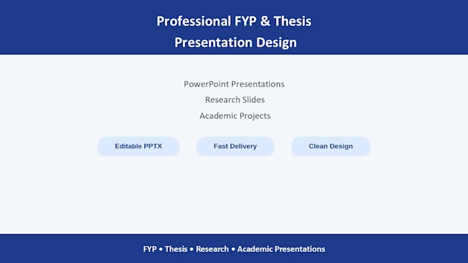 create professional fyp and thesis presentation slides