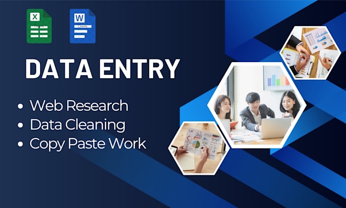 do expert data entry and web research