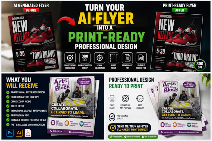turn your gpt ai flyer into a high quality print ready flyer